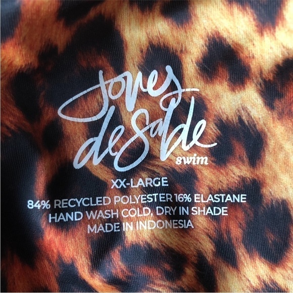 Joues De Sable Sally Leopard One Piece Swimsuit NWOT - Picture 7 of 7